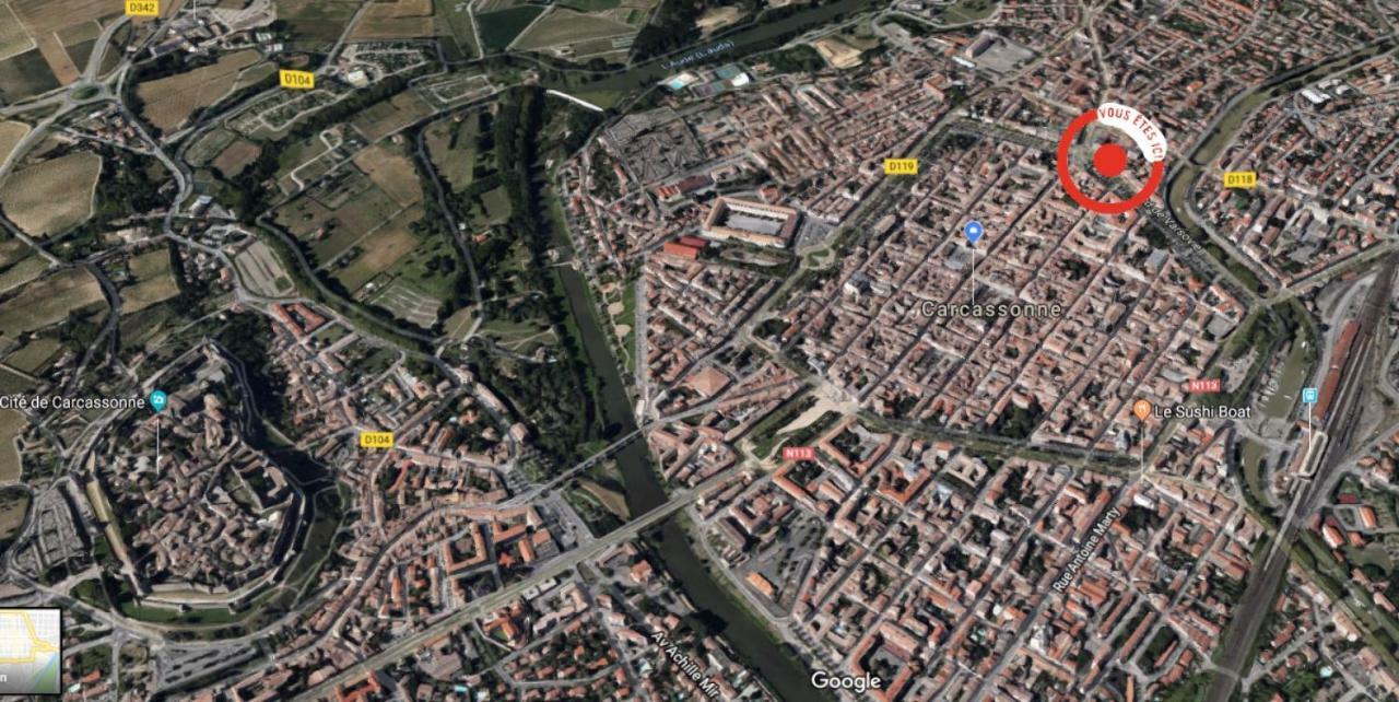 Apartament Carcassonne Centre Avec Balcon Et Parking Zewnętrze zdjęcie